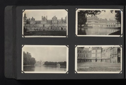 Four Photographs of the Palace of Fontainebleau