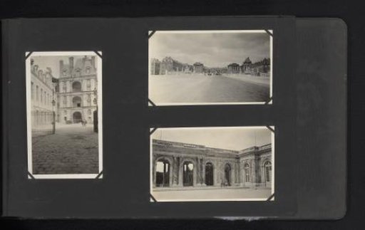 Three Photographs of the Château of Fontainebleau and the Palace of Versailles