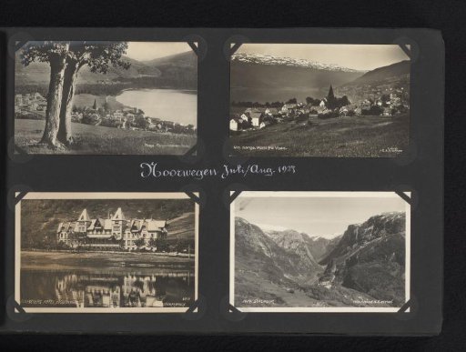 Four photographic postcards of the Voss and Stalheim area