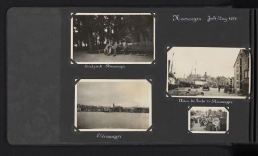 Four Photographs of the Van den Berg Family in Stavanger