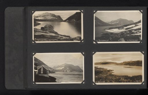 Four Photographs, Three of Which Are Postcards, of Djupvasshytta and Djupvatnet