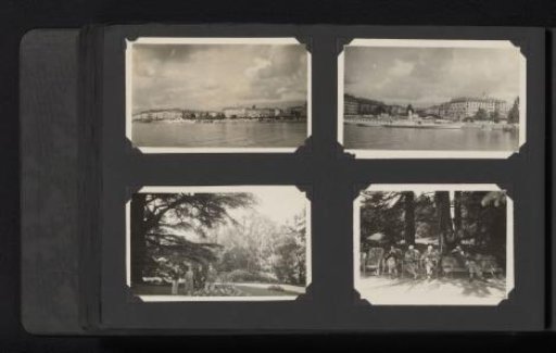 Four photographs of the Van den Berg family in Geneva
