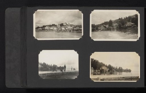 Four photographs of the Van den Berg family in Geneva