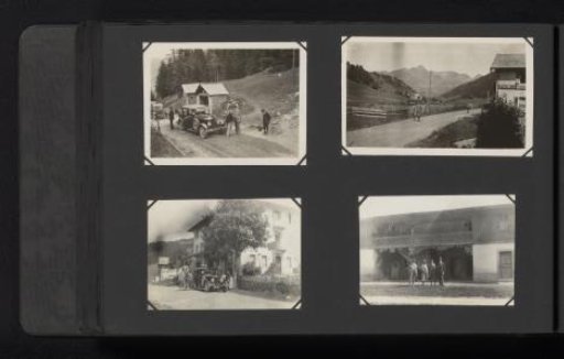 Four photographs of the Van den Berg family in Switzerland