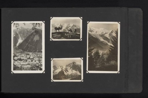 Four Photographs of Mountains and Ibex, Switzerland