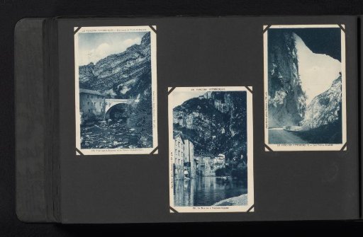 Three photomechanical postcards of Pont-en-Royans and surroundings
