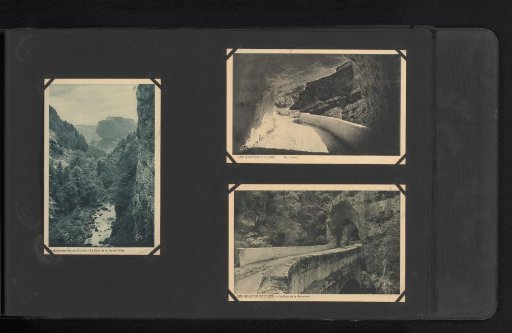 Three Photomechanical Postcards of Roads in the Vercors