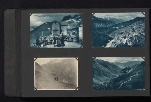 Three Photomechanical Postcards and a Photograph of the Col du Glandon and Surroundings