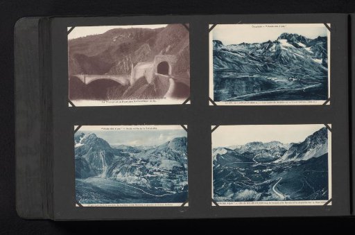 Four Photomechanical Postcards of Mountains in the Savoie