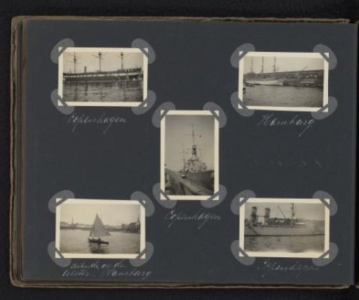 Five photographs from the harbors of Copenhagen and Hamburg