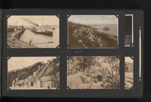 Four postcards, three photomechanical and one photographic, of Folkestone
