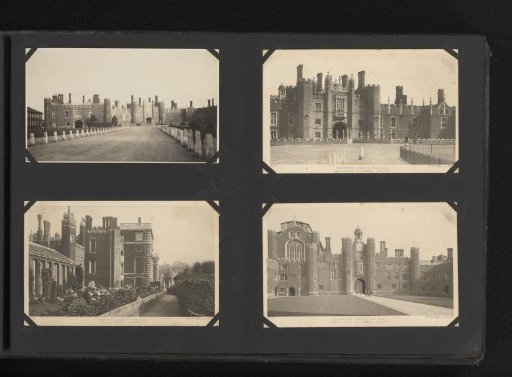Photograph and Three Photomechanical Postcards of Hampton Court Palace