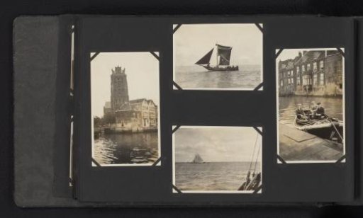 Four Photographs of Dordrecht and Sailing Ships
