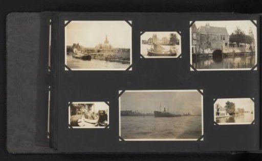 Six Photographs of a Boat Trip with the Sailing Boat De Snits and Rivers in the Netherlands