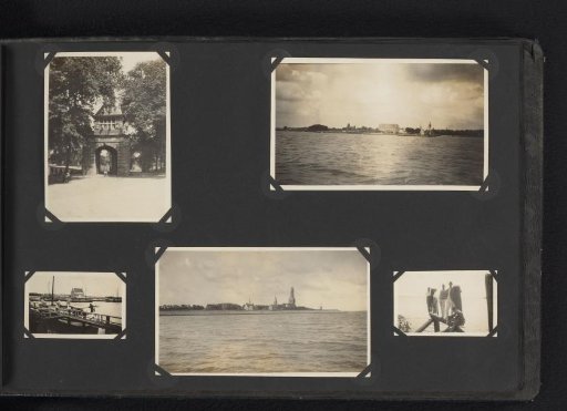 Five photographs of a boat trip with the sailing boat De Snits and rivers in the Netherlands
