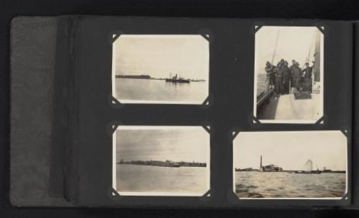 Six Photographs of a Group on a Sailboat and Rivers in the Netherlands
