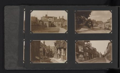 Four photographic postcards of Rye
