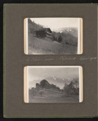 Two Photos of the Village of Chernex near Montreux