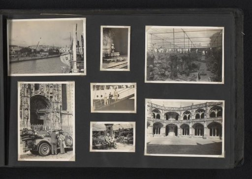 Seven photographs of the Van den Berg family in Lisbon