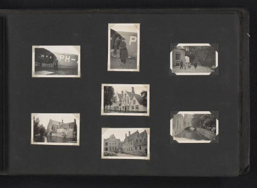 Seven photos of a weekend with the plane to the Zoute near Bruges, 1934
