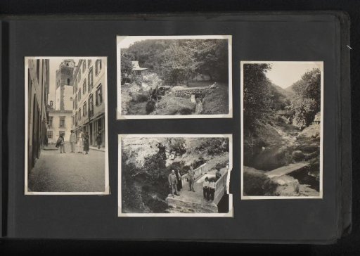 Four photos of the Van den Berg family in Madeira