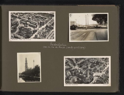 Four Photographs of the Frederiksplein and the Westerkerk, Amsterdam