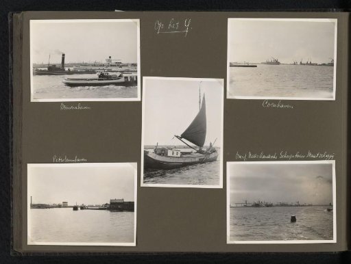 Five Photographs of Ships on the IJ and the Harbor Area, Amsterdam