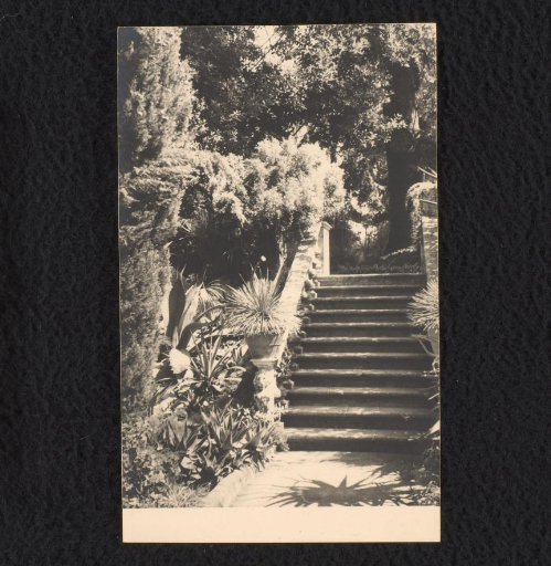 Staircase in the garden of Villa Tritone, Sorrento