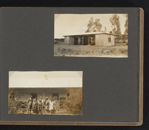 Group portrait of an unknown family at a farm in South Africa