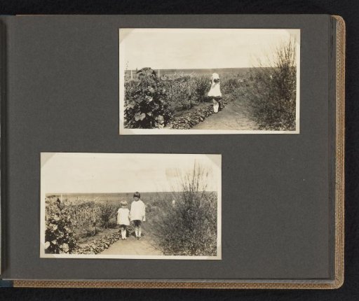 Two girls in a garden in South Africa