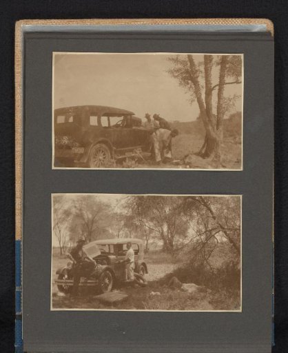 Hunters with a car in South Africa