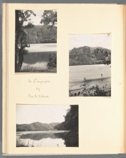 Three views of a lake in the Mabalingwe Nature Reserve in Limpopo