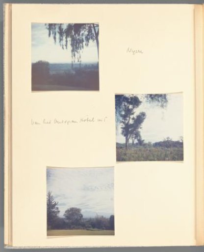 Three views of the surroundings of Nyeri, Kenya