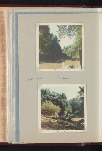 Willem van den Berg with a woman and a boy by a river in Makuleke, South Africa