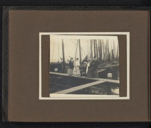Company on a Jetty, with Hendrik Herman van den Berg standing on the right