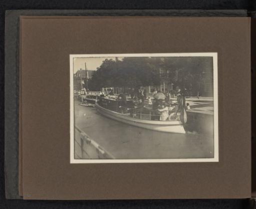 Motorboat on a canal