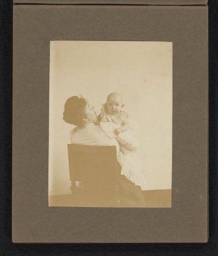 Caroline van den Berg with her son Frank