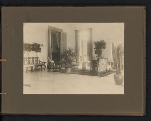 Interior of a sitting room in the official residence in Batavia