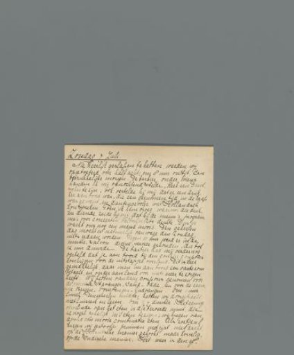 Fourteenth page of a diary of a journey through Norway
