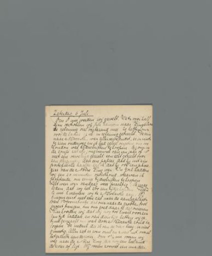 Third page of a diary of a journey through Norway