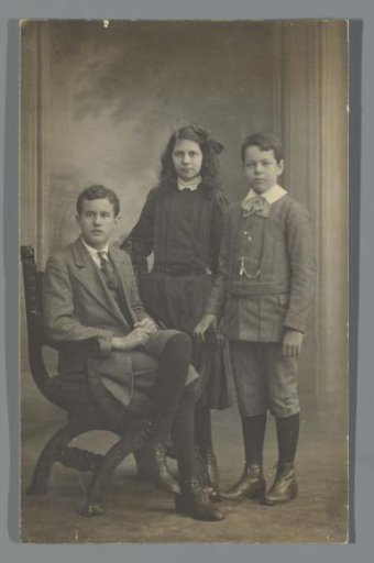 Portrait of three young people
