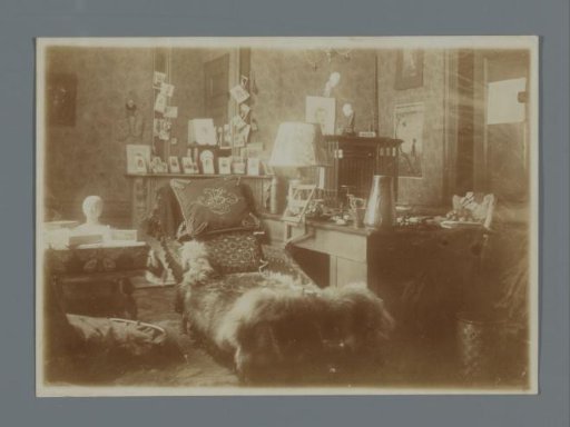 The room of Henk van de Berg at Turfmarkt 3 in Amsterdam