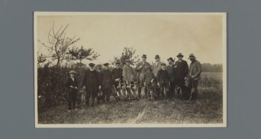 Company posing after the hunt