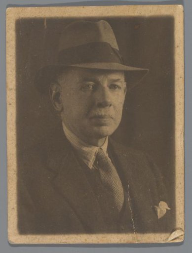 Portrait of Karel Frederik van den Berg with a hat