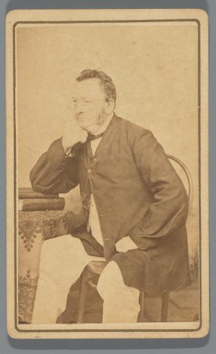 Studio portrait of the father of P.J.G. Onnen, physician in Soerabaja