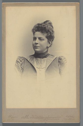 Studio portrait of Pauline van den Berg