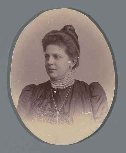 Studio portrait of Pauline van den Berg