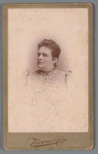 Studio portrait of Francina Schas