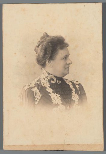 Studio portrait of Françoise van den Berg