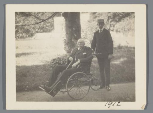 Norbert van den Berg in a wheelchair